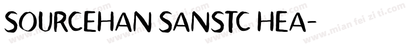 SOURCEHAN SANSTC HEA字体转换